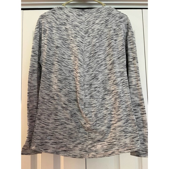 Lululemon Meant To Move Long Sleeve Shirt in Tiger Space Dye Black White - Picture 8 of 8